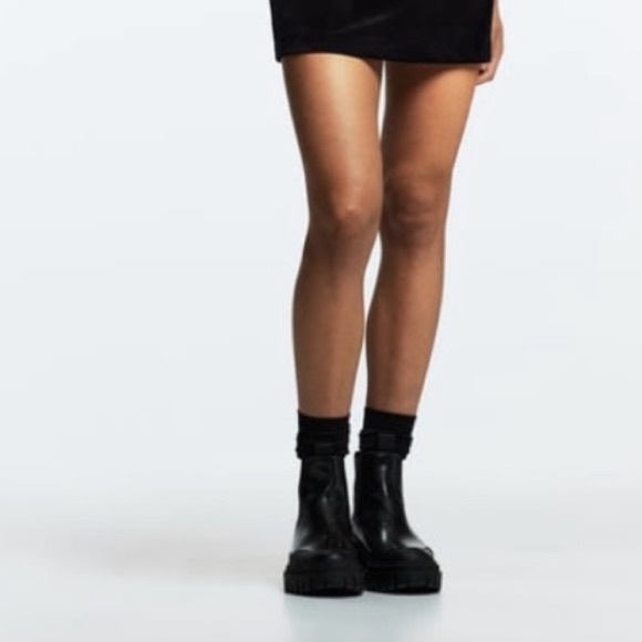 Zara Lug Sole Ankle Boots (EU 37/ US 6.5) - Picture 6 of 13